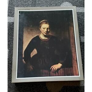 1500 pc Golden Jigsaw Puzzle Masterpiece Series Young Girl Open Half Door 1645